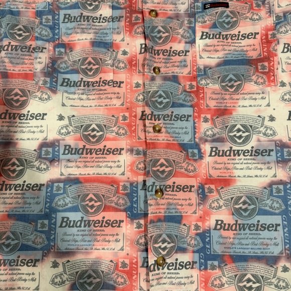 Billabong Men's Budweiser Logo Shirt - Picture 4 of 11